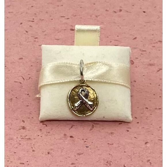 Waxing poetic awareness ribbon charm - Picture 2 of 3